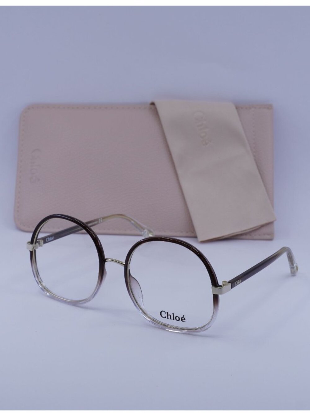 Chloe CH0032O 002 Round Eyeglasses 55mm - Brown Gradient